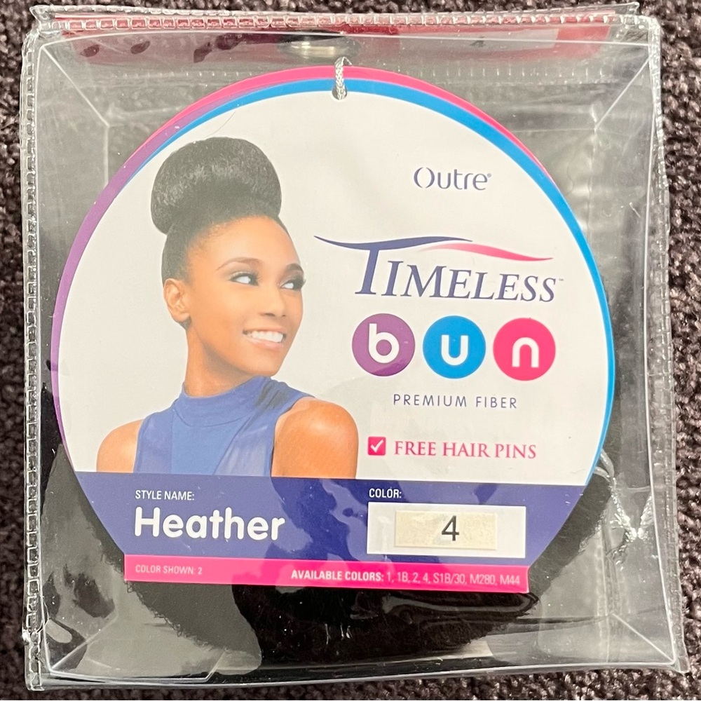 2.$20 🙌 - Outre Synthetic Timeless Instant Bun in Color #4 Brown